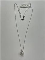 Necklace Nimei Woman in White Gold Perla 0.04 Ct PCL1236